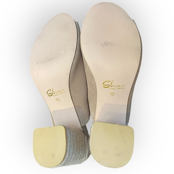 10-017 Sbicca Suede Block Espadrille Sandals - Picture 9 of 13